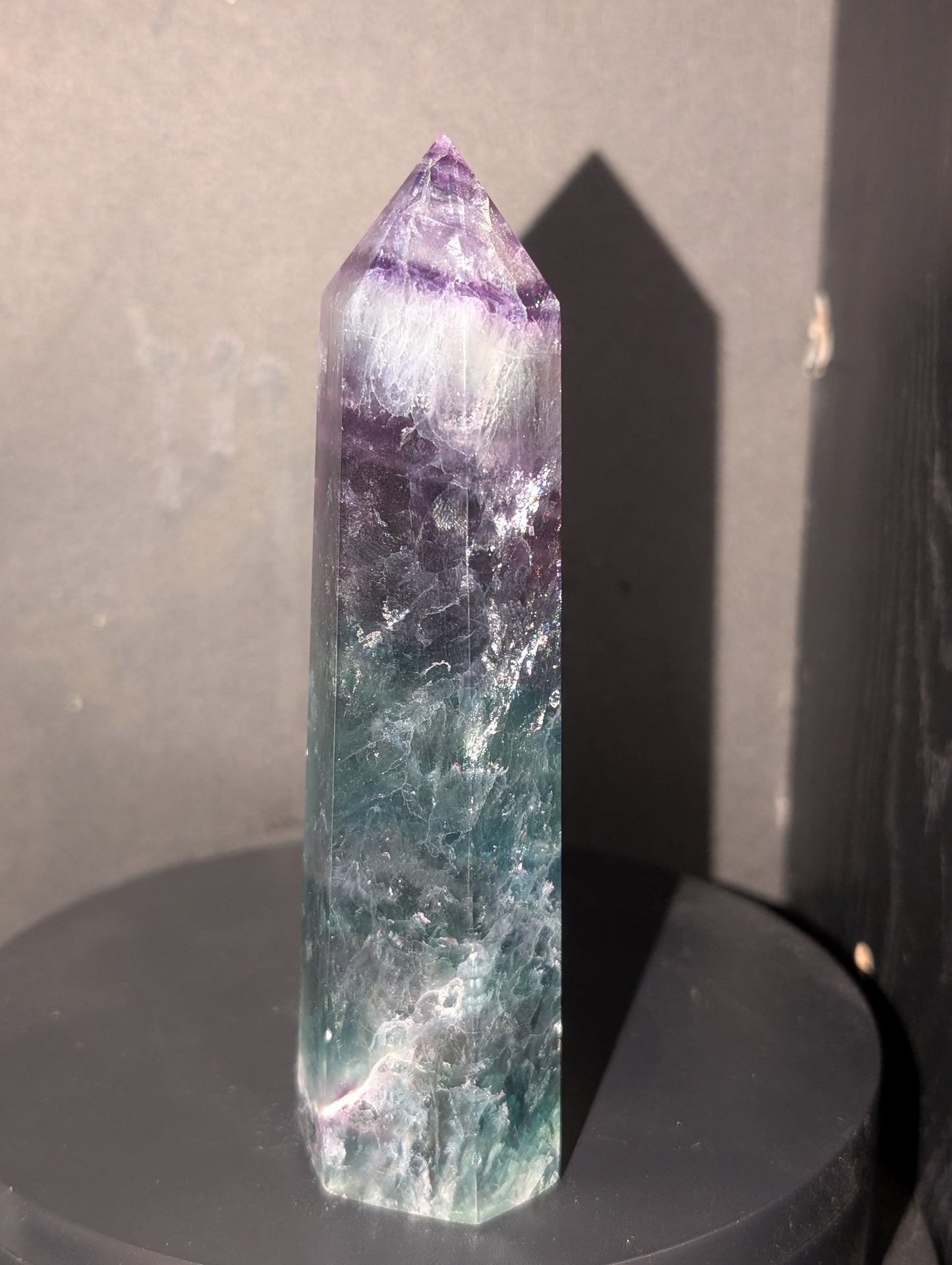Fluorite Tower - Purple and Green