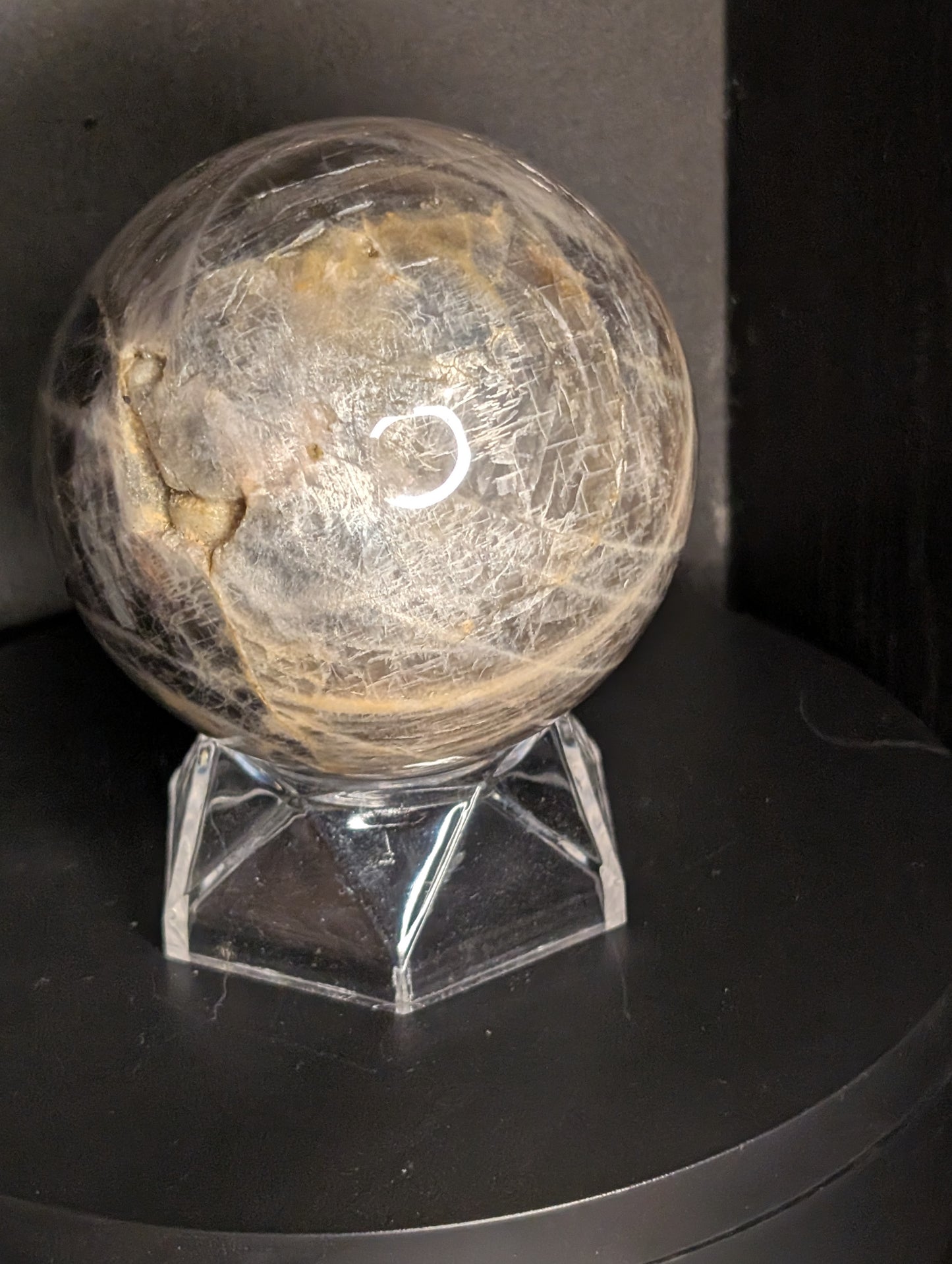 Black Moonstone Sphere* 45MA
