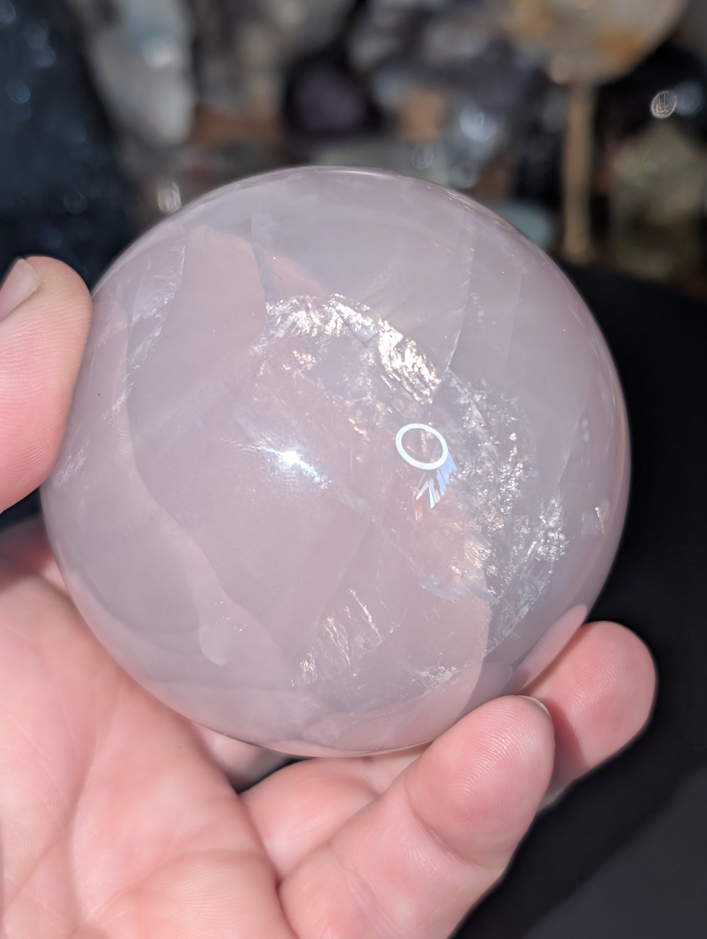 Lavender Rose Quartz Sphere