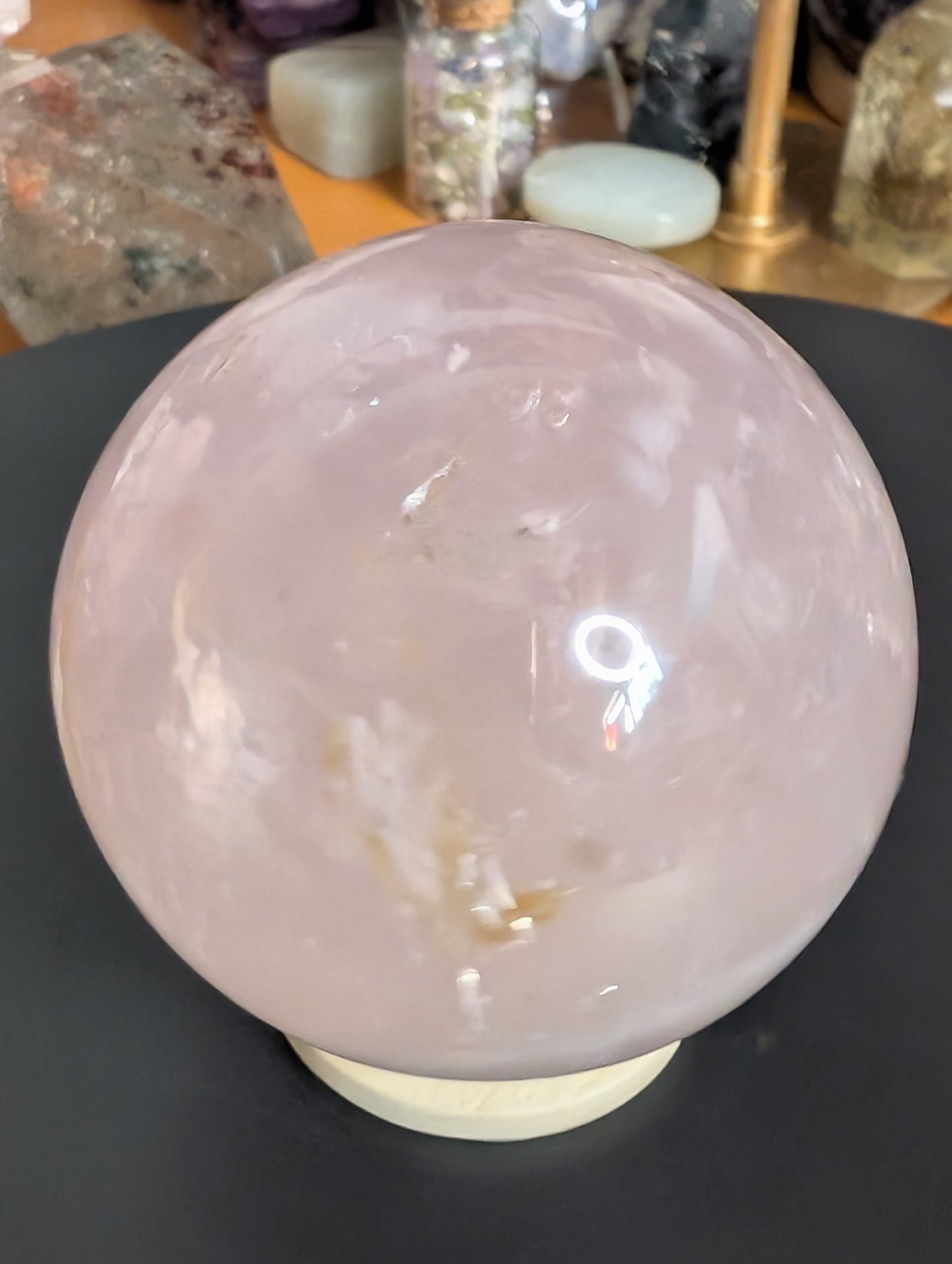 Pink Rose Quartz Sphere