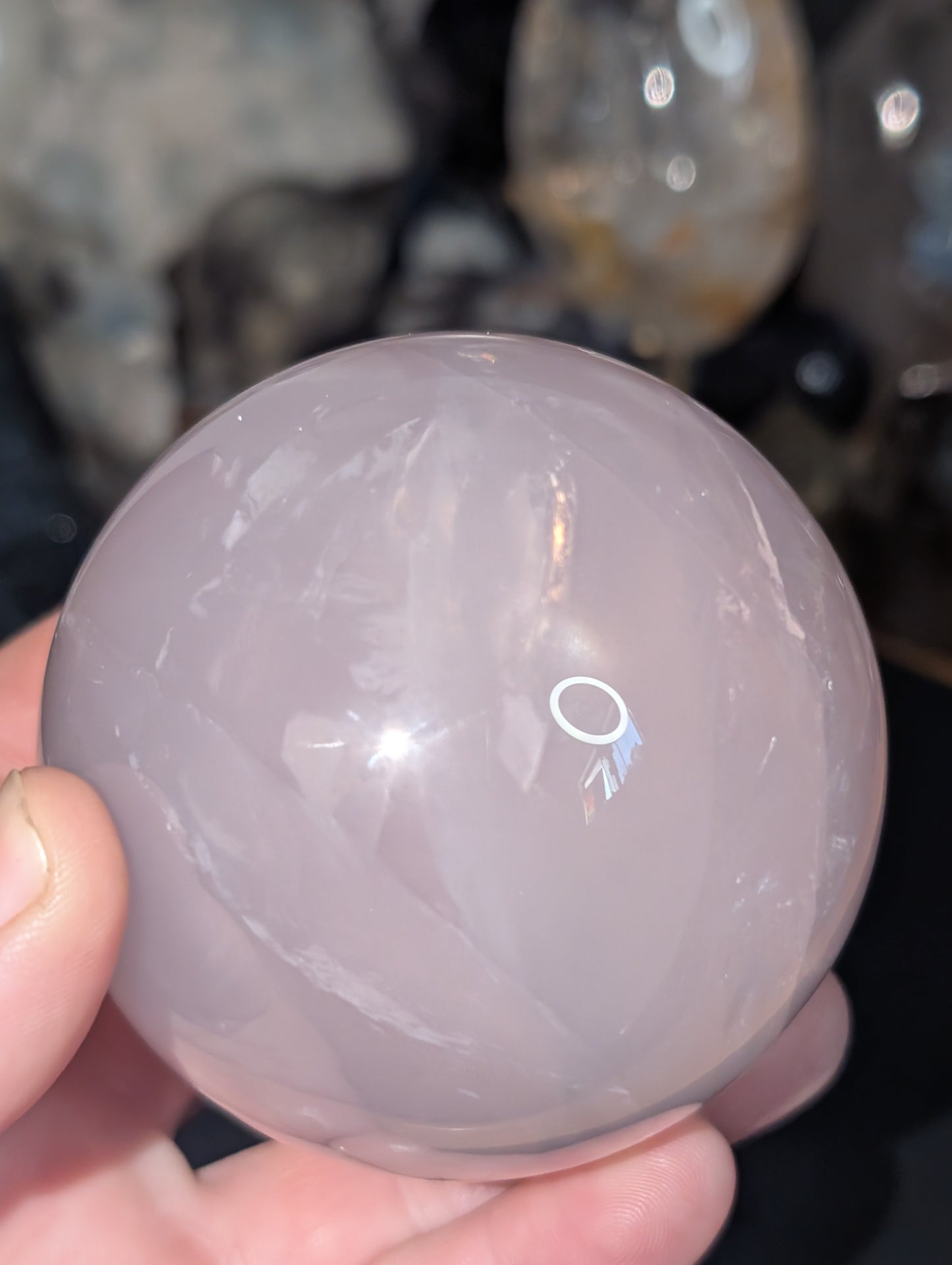 Lavender Rose Quartz Sphere