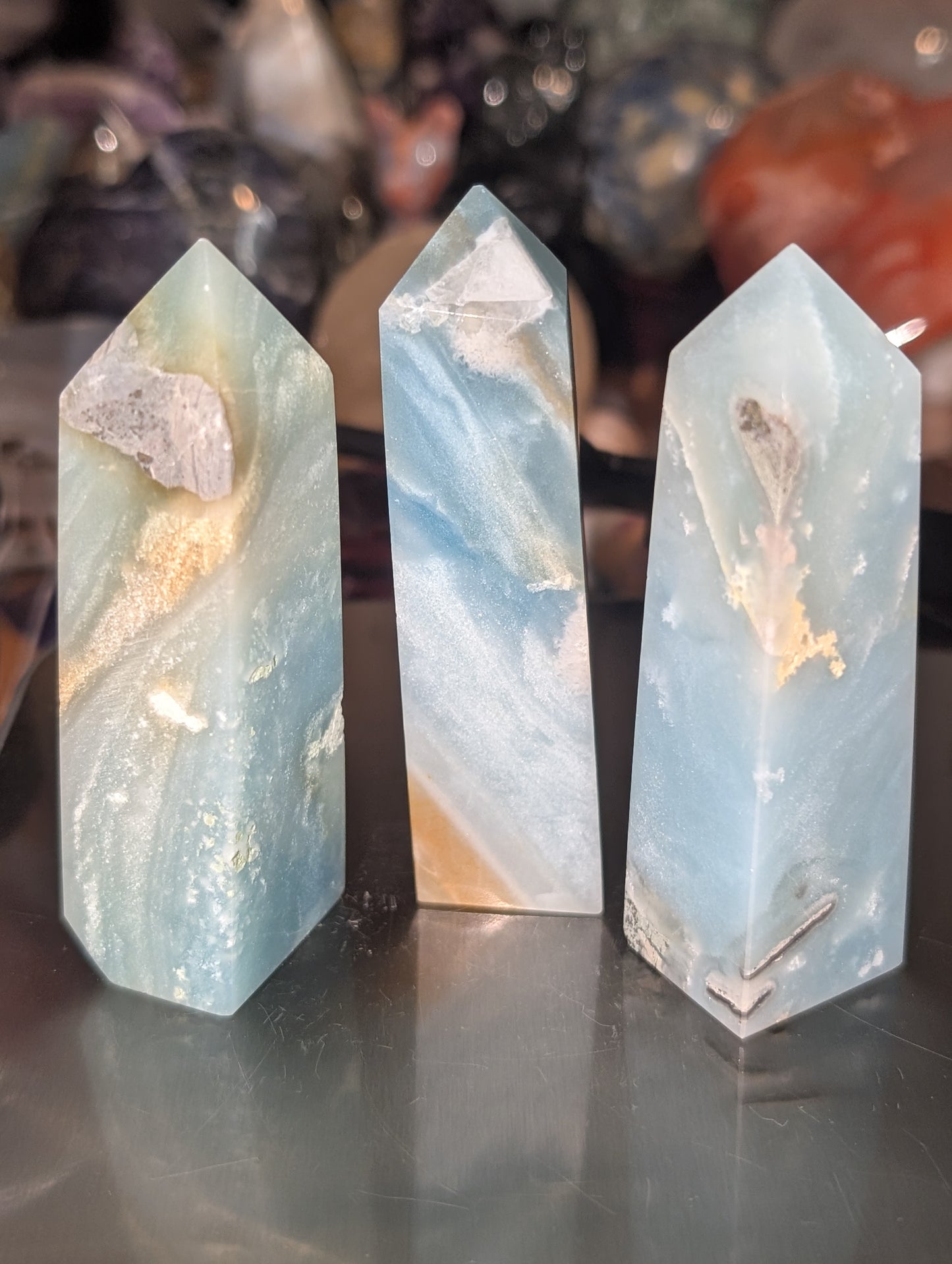 Sky Blue Quartz Towers