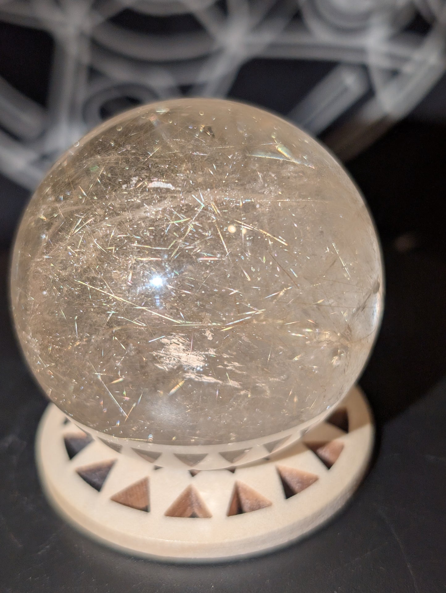Gold Rutile in Clear Quartz