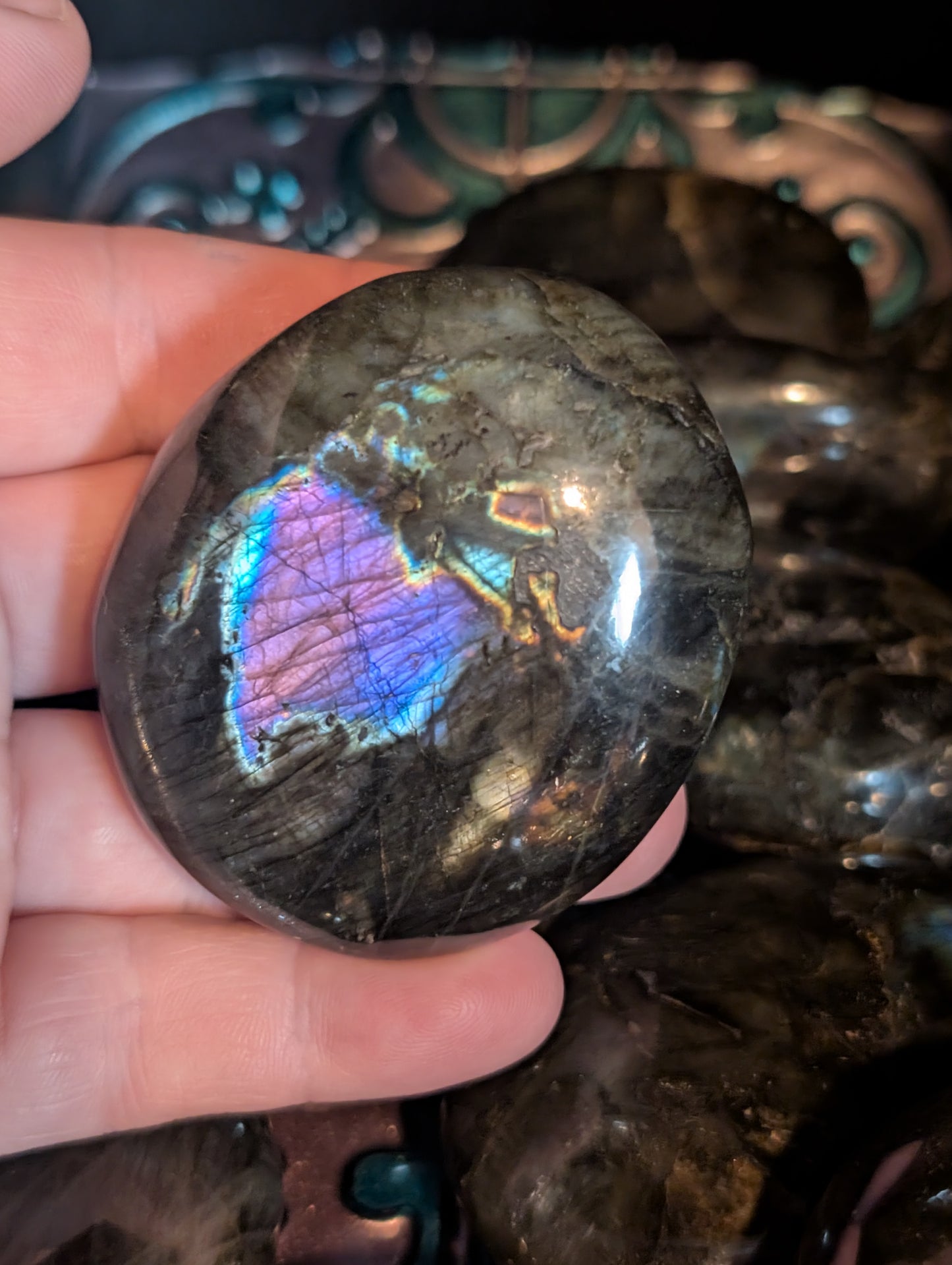 Large Labradorite Palms