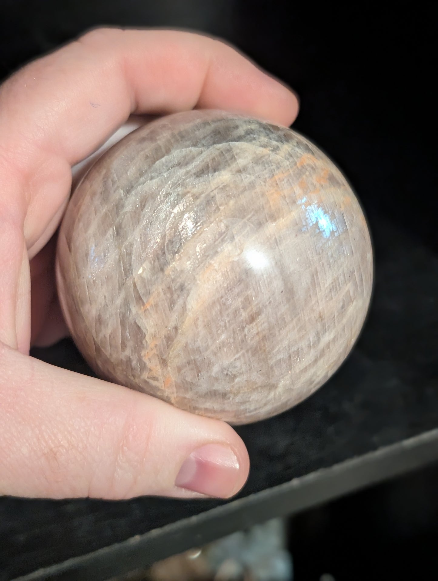 Cream Moonstone - Dual Flash