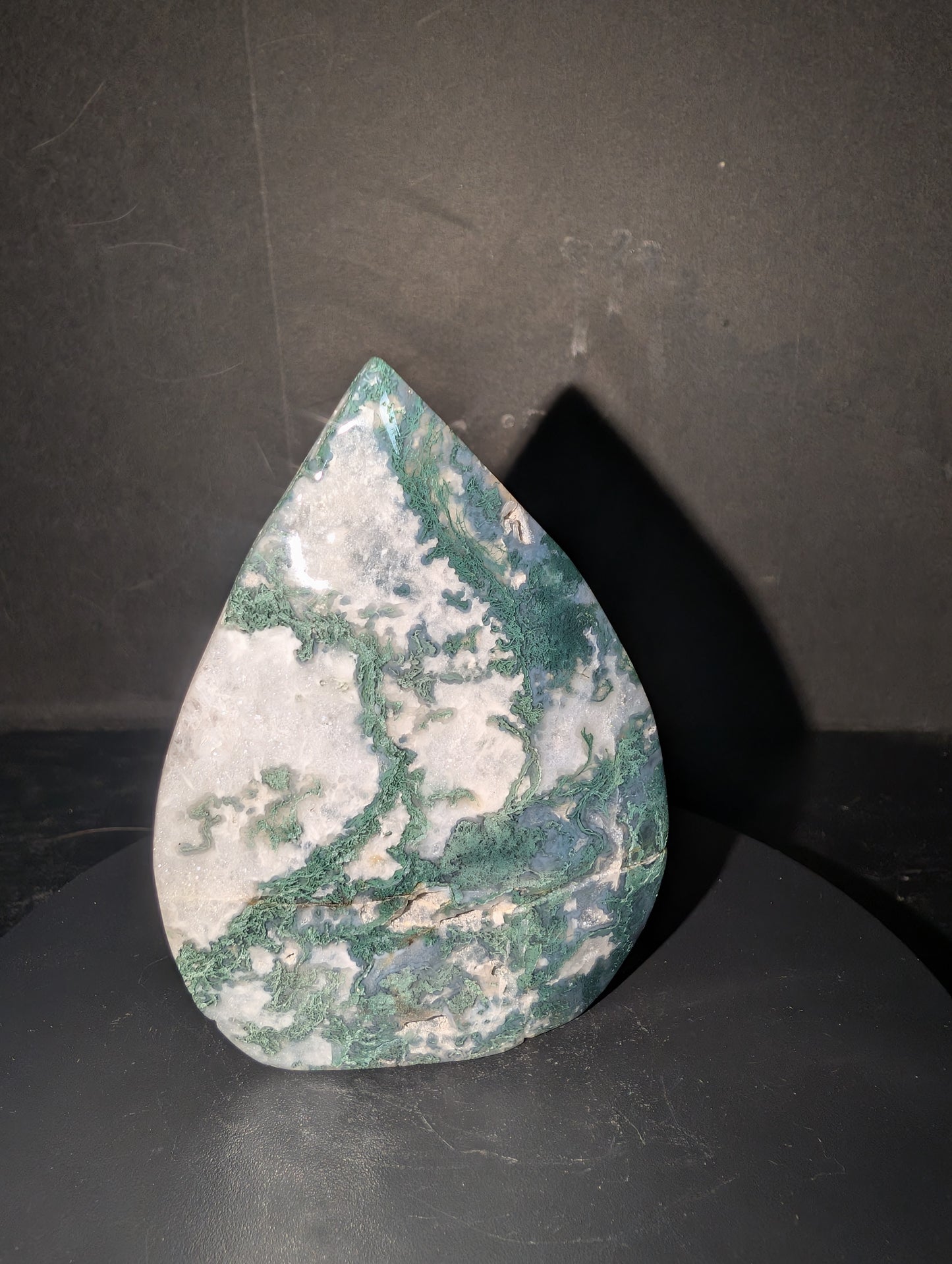 Moss Agate Tear Drop C