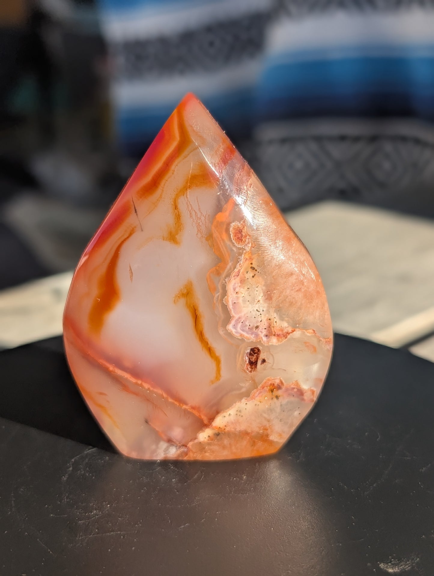 Carnelian Tear Drop B