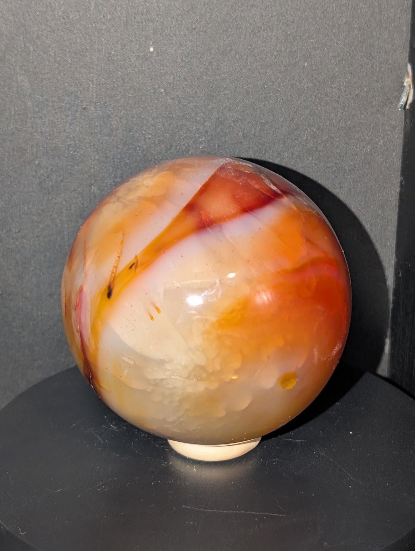 Carnelian Agate Sphere 60CS
