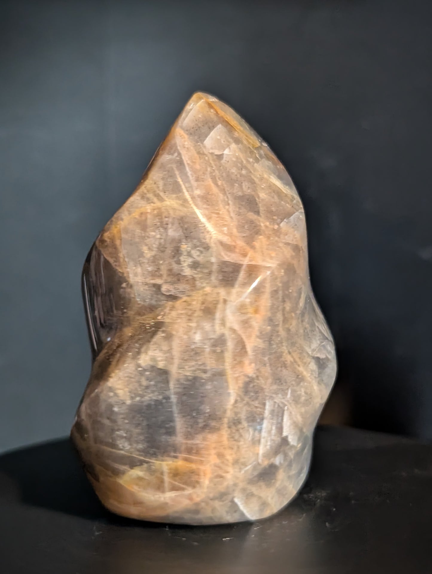 Dark Peach Moonstone
