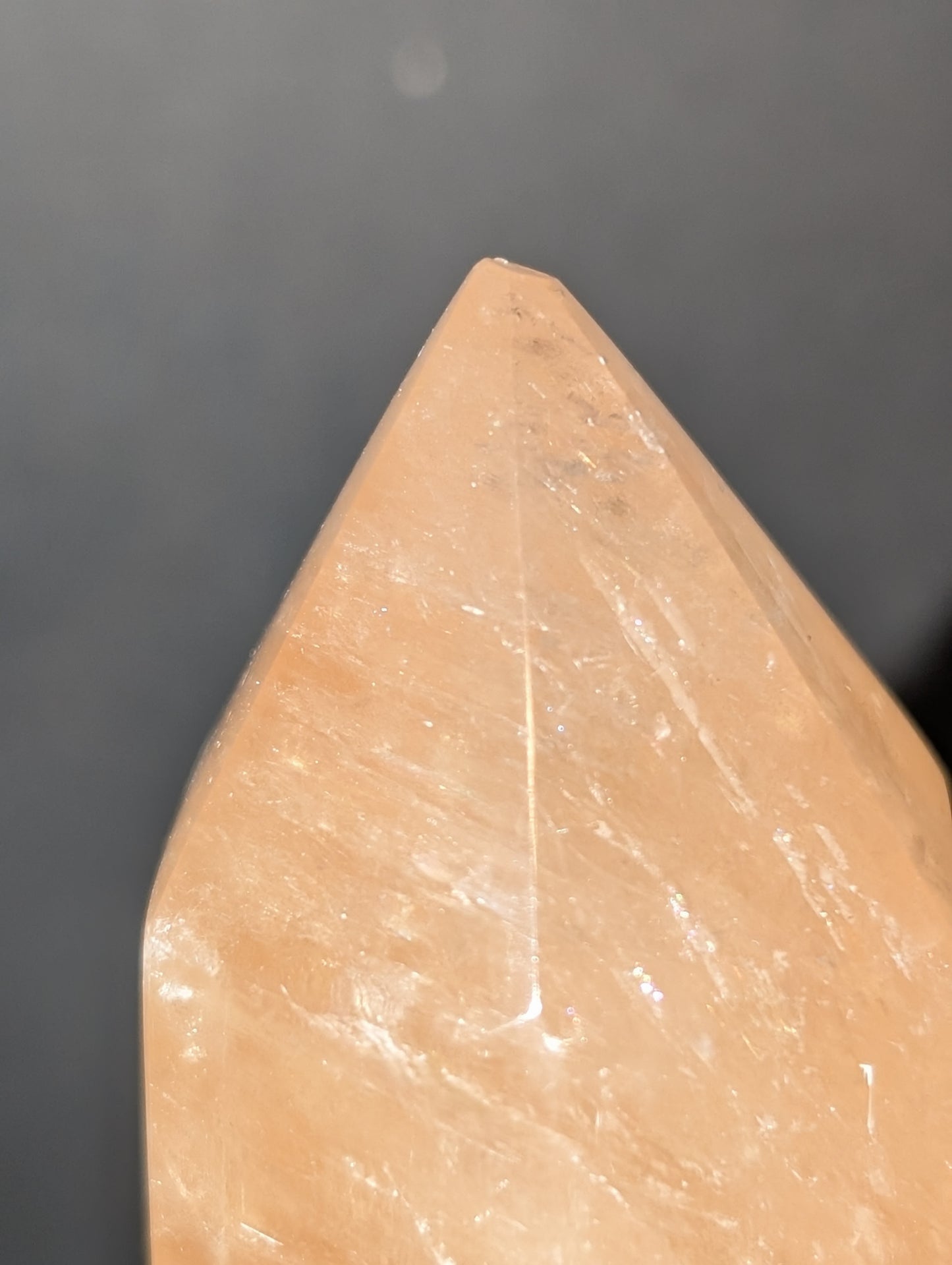 Honey Optical Calcite Tower C - CHIPPED TIP discounted