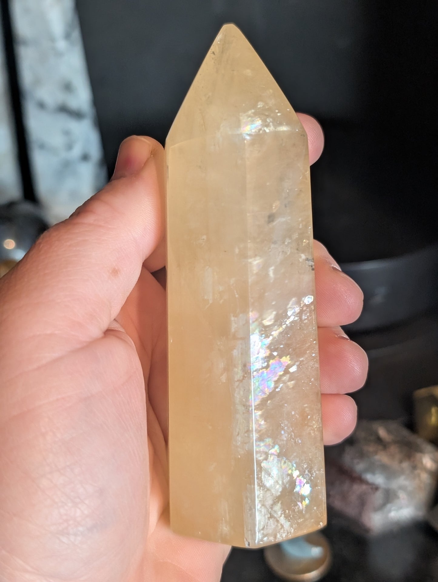 Honey Optical Calcite Tower D