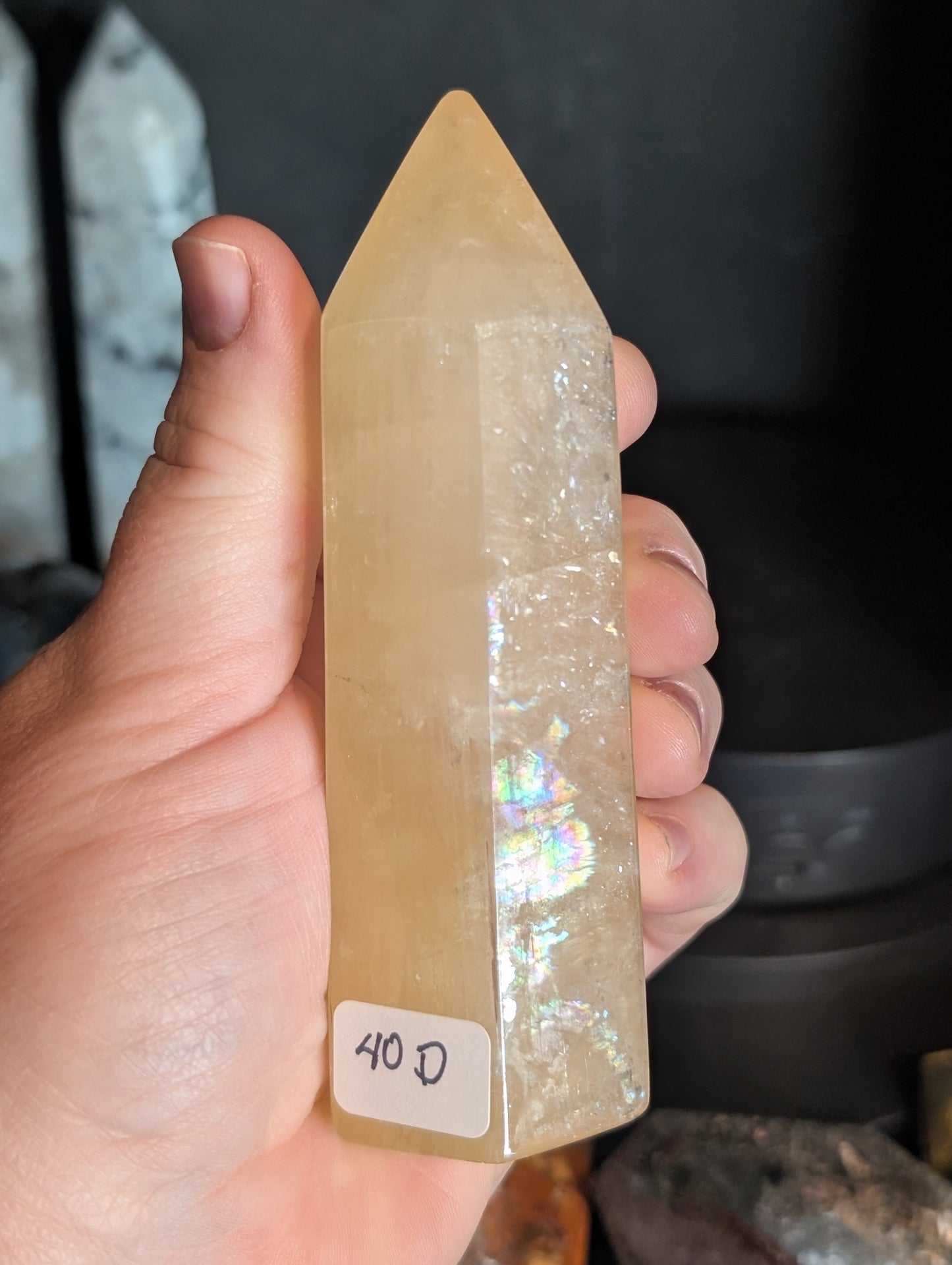 Honey Optical Calcite Tower D