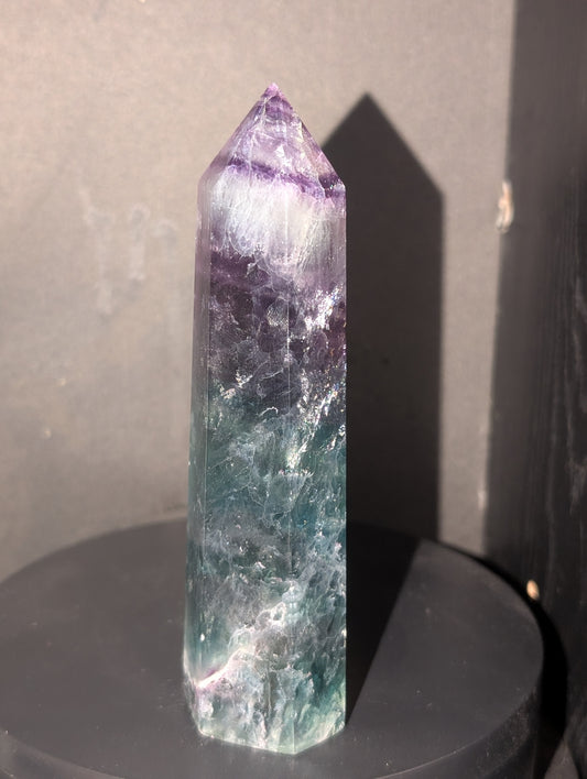 Fluorite Tower - Purple and Green