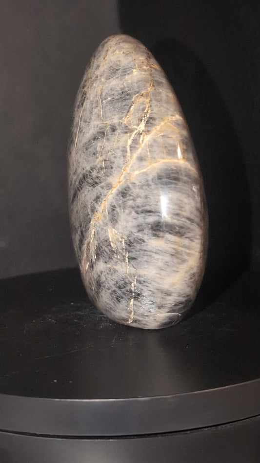 Silver and Black Moonstone Freeform