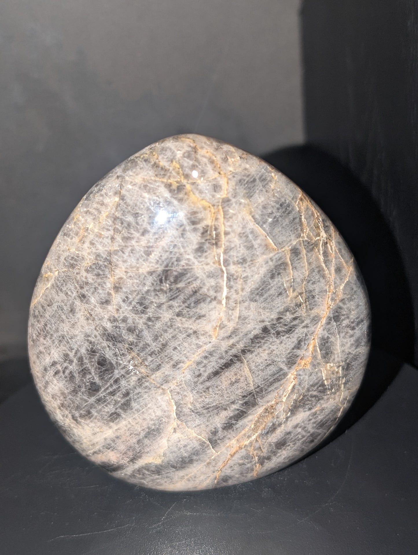 Silver and Black Moonstone Freeform