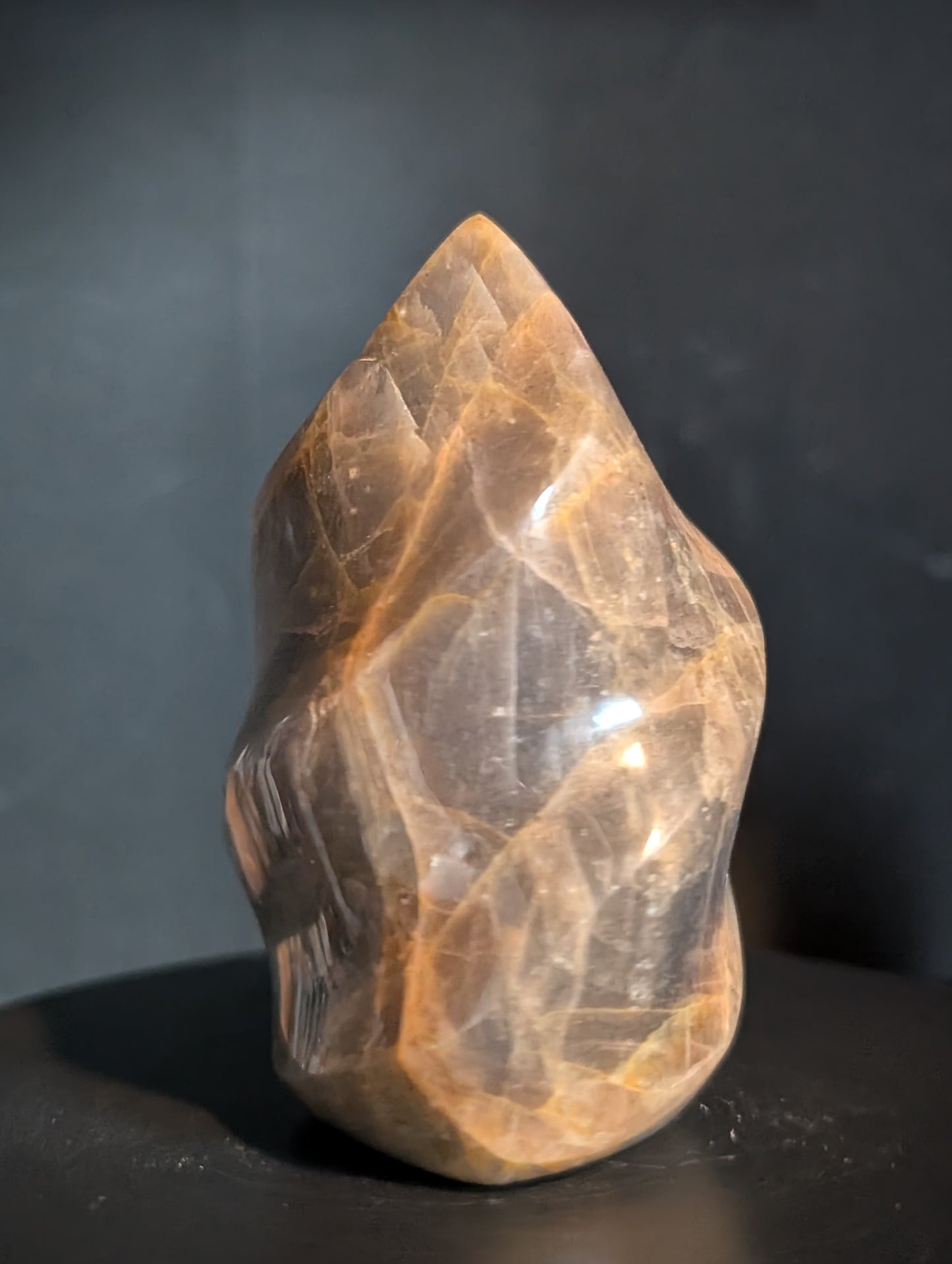Dark Peach Moonstone