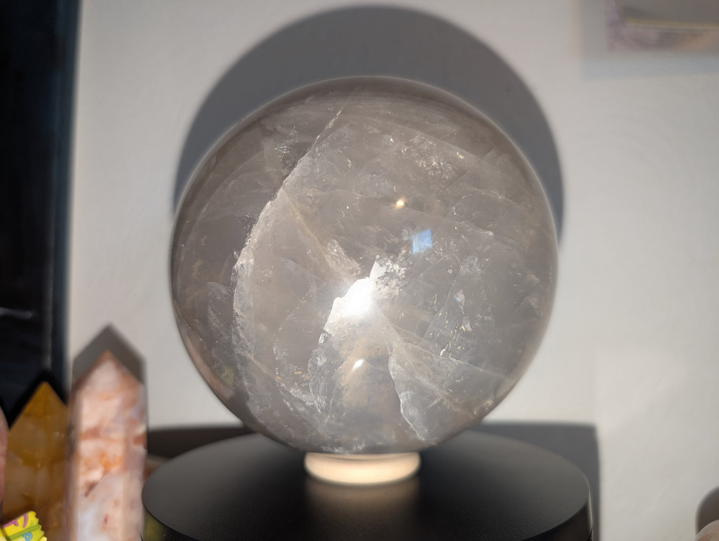 Statement Blue Rose Quartz Sphere