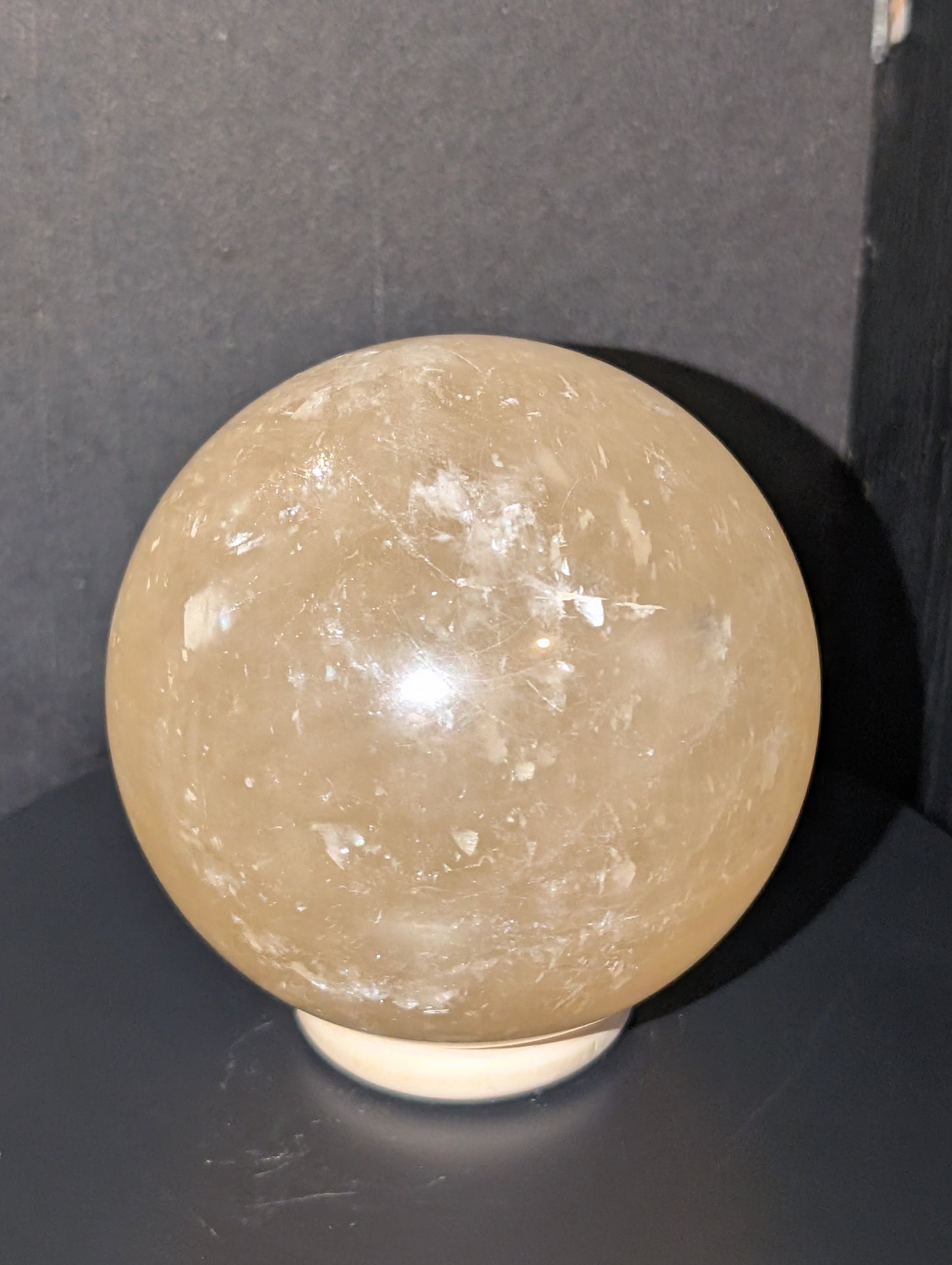 XL Honey Optical Calcite Sphere 75HCC
