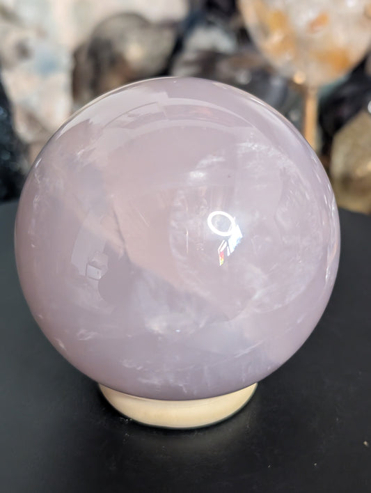 Lavender Rose Quartz Sphere