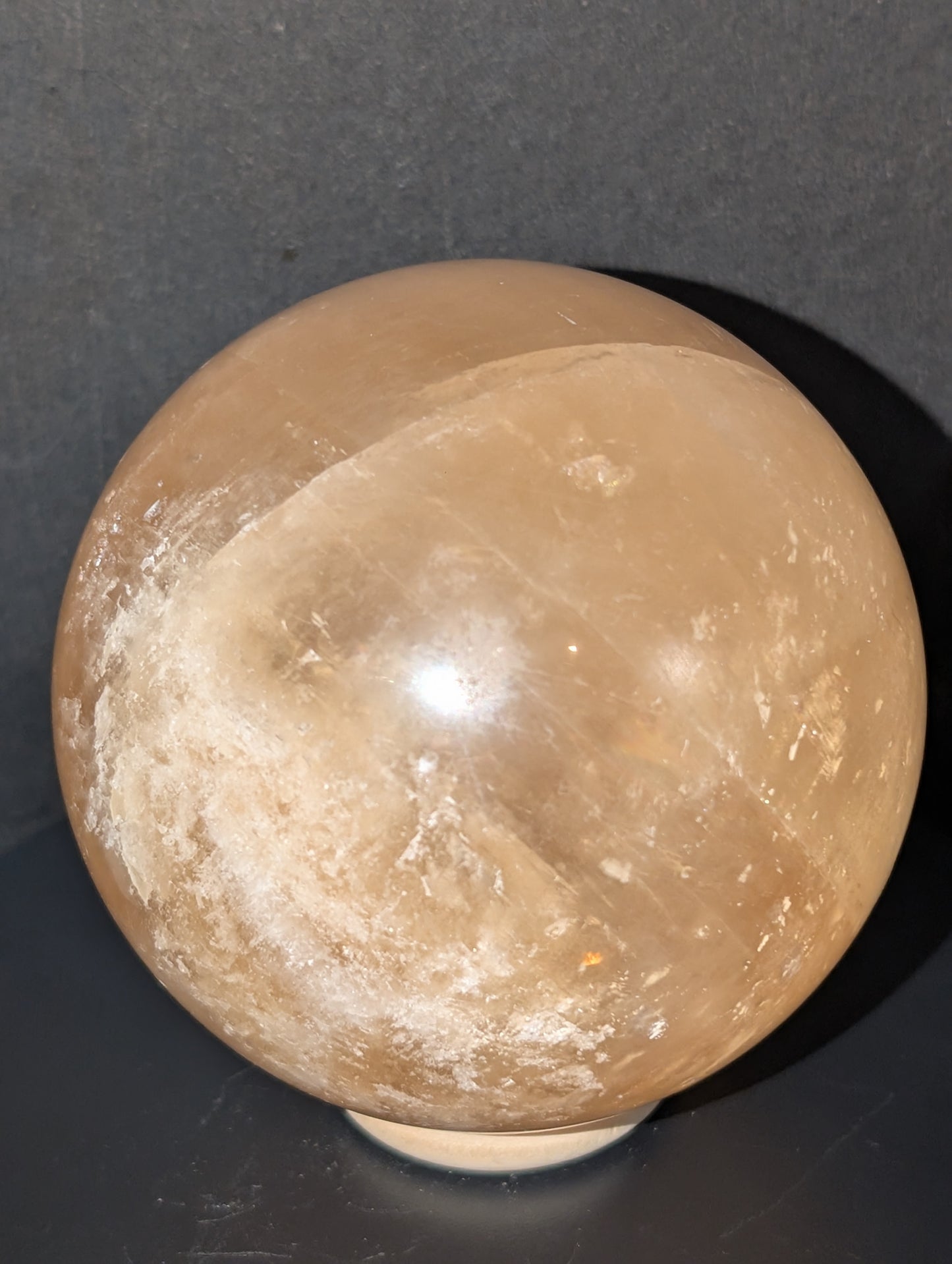 XXL Honey Optical Calcite Sphere 80HCB