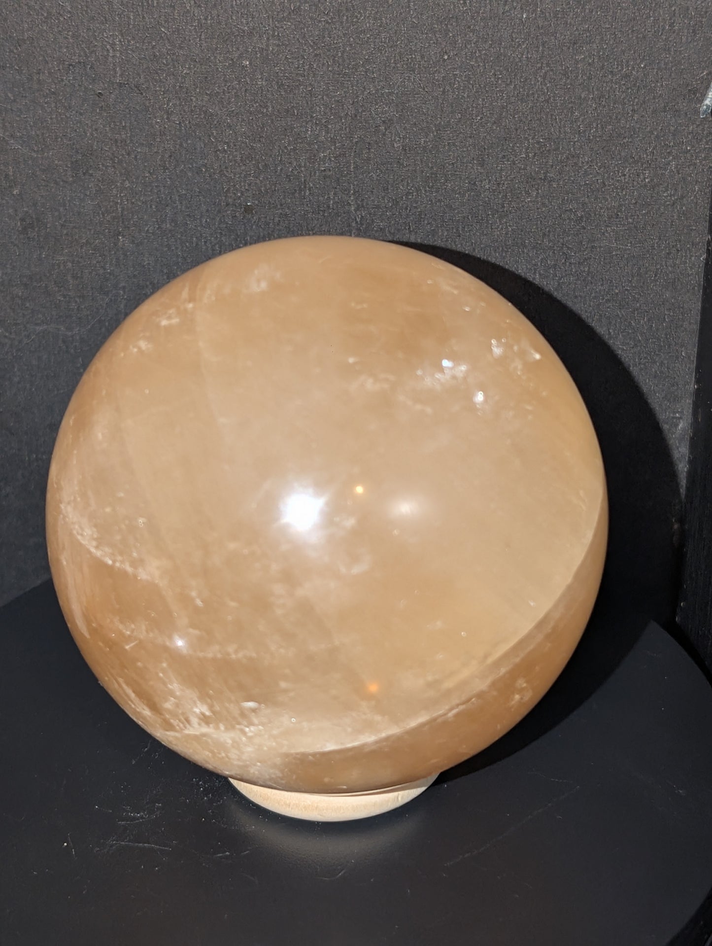 XXL Honey Optical Calcite Sphere 80HCB