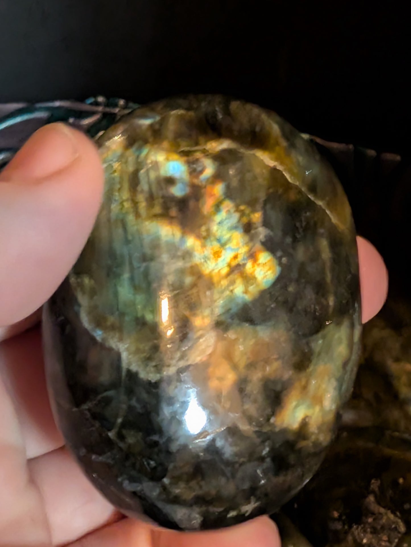 Large Labradorite Palms
