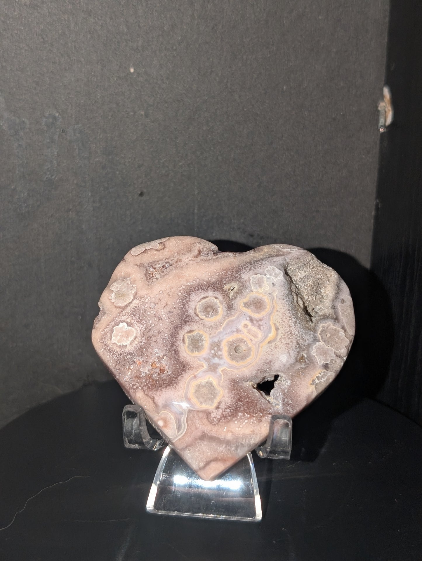 Pink Amethyst Heart