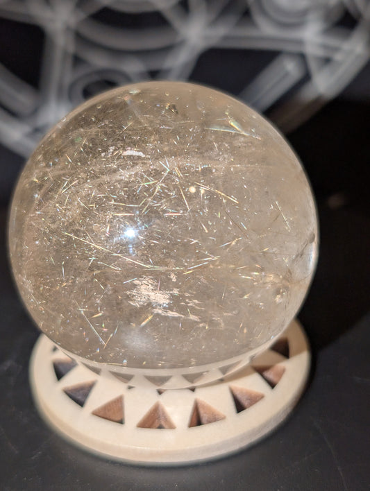 Gold Rutile in Clear Quartz