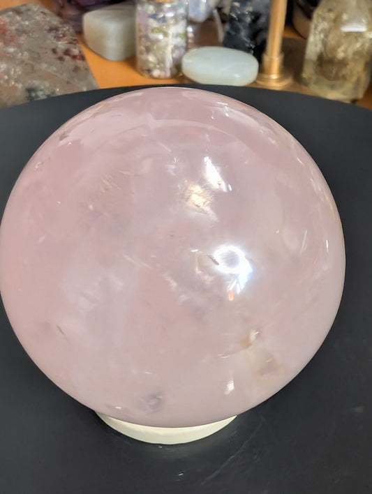 Pink Rose Quartz Sphere