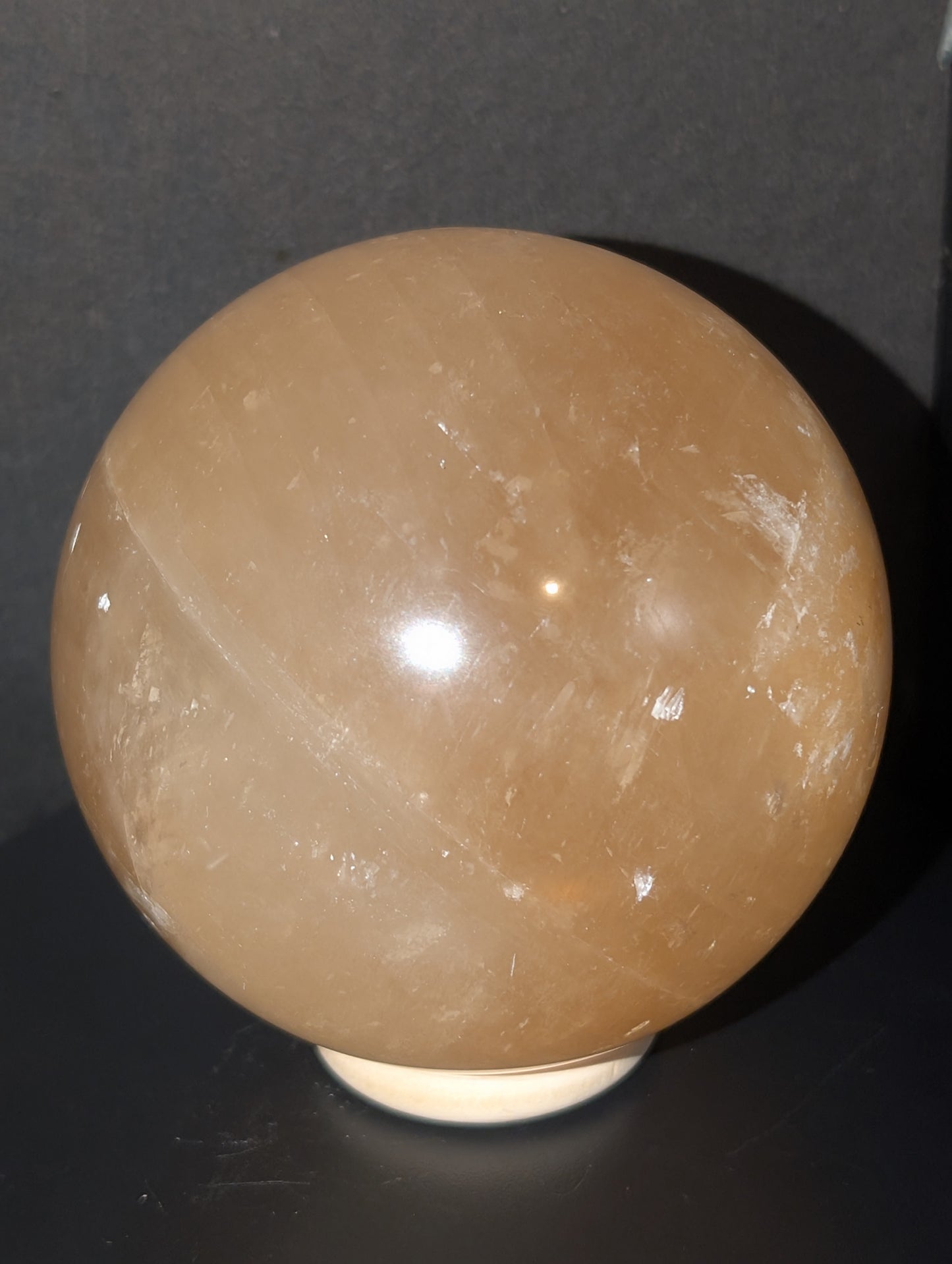 XXL Honey Optical Calcite Sphere 80HCB