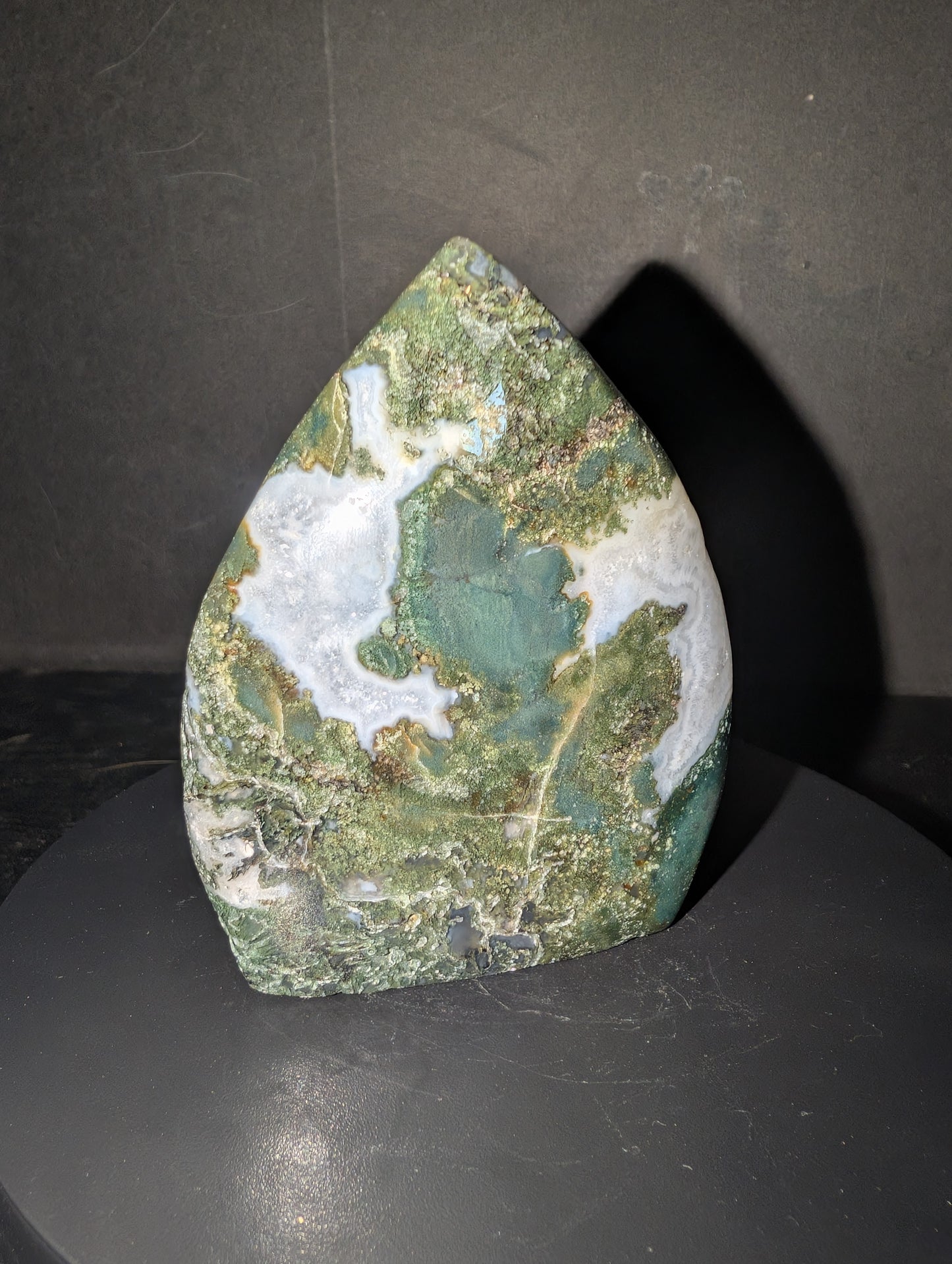 Moss Agate Tear Drop B