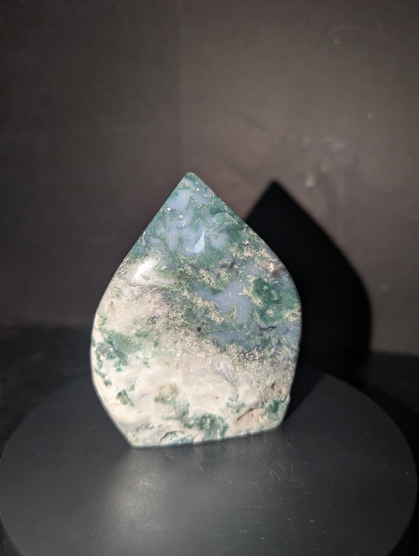 Moss Agate Tear Drop A