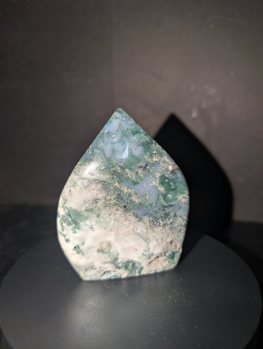 Moss Agate Tear Drop A