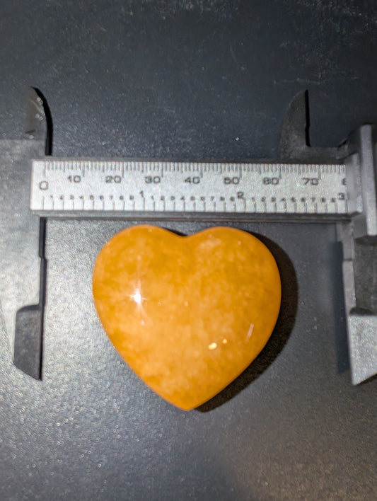 Orange Calcite Heart B