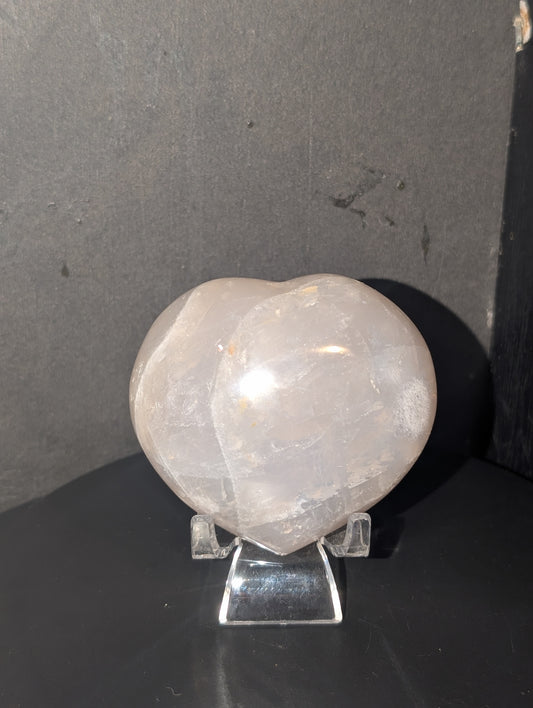 Blue Rose Quartz Puffy Heart