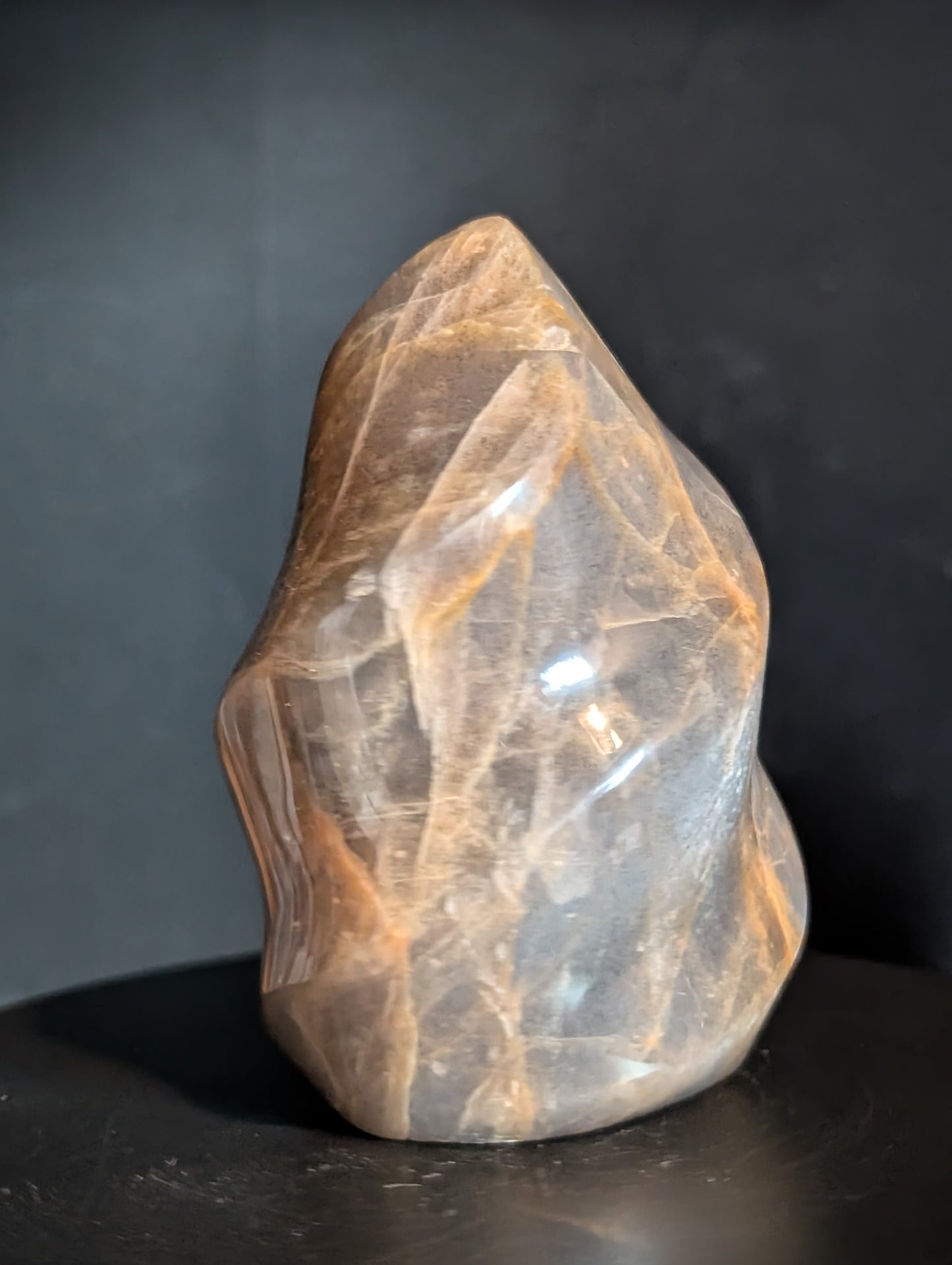 Dark Peach Moonstone